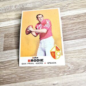 Topps Football Card 1969 John Brodie 49ers No 249